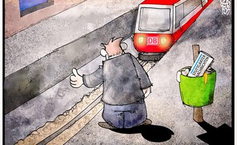 Springen, wenn die Bahn ruft