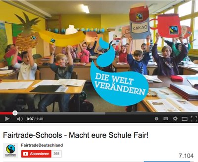 "Macht eure Schule fair!" lautet der Werbeslogan der Kampagne. Screenshot