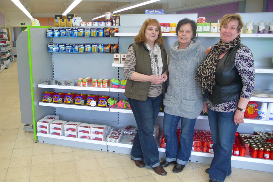 Drehpunkt-Trio in Bietigheim, vlnr: Birgit Schubert, Martina Juhrich, Rosina Fuhrmann. Foto: Kontext