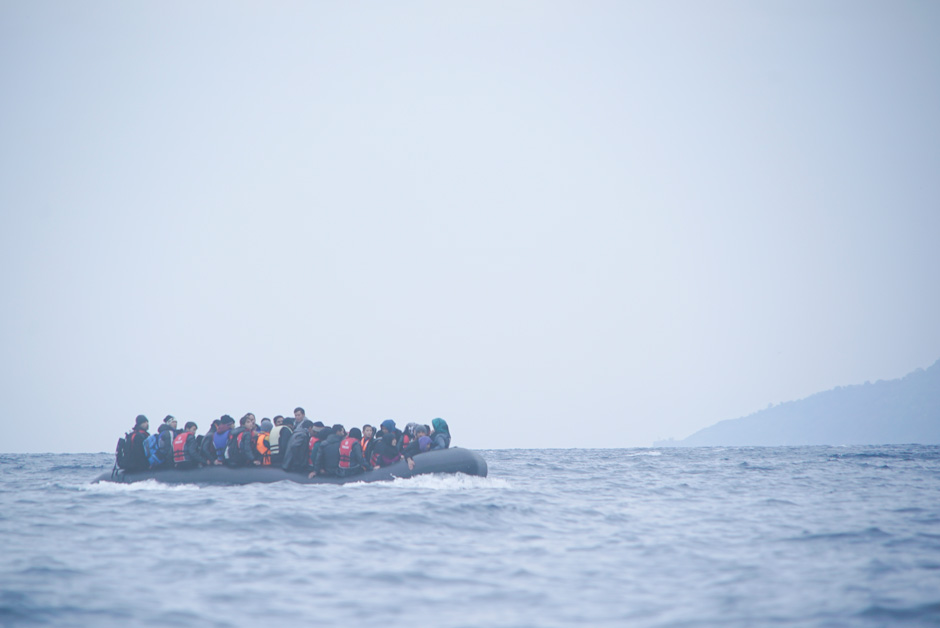 Flüchtende vor der griechischen Insel Lesbos, Januar 2016. Foto: Mstyslav Chernov