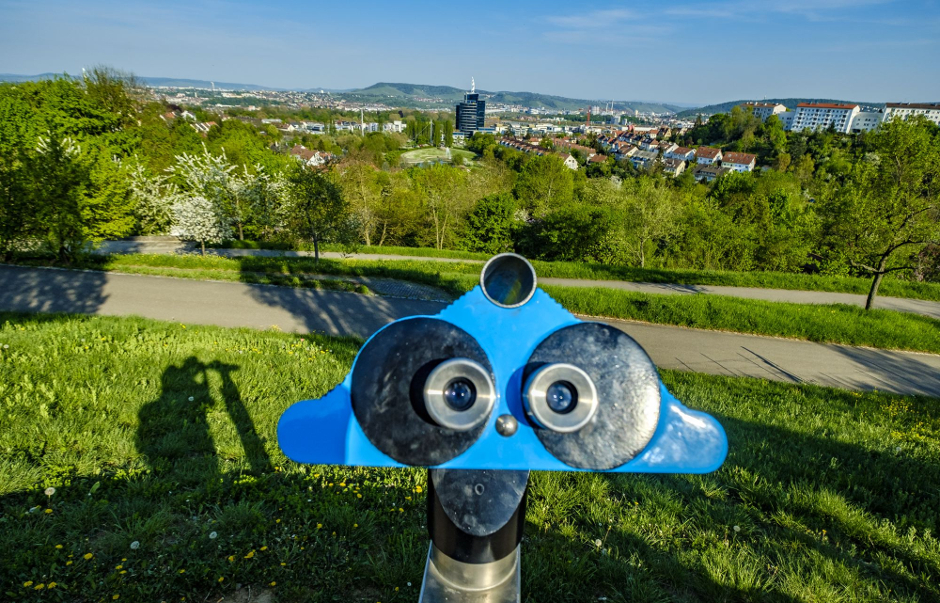 Blick übers Gelände der IGA 93. Bei Klick aufs Bild folgen weitere Ein- und Aussichten von heute. 