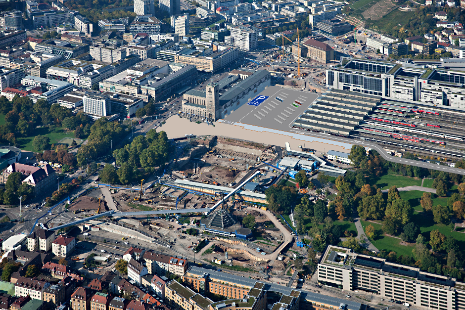 Neben den Bussen soll's Platz für eine große Fahrradstation samt Reparaturwerkstatt geben, denn dank der E-Bike-Welle rollen auch durchs hügelige Stuttgart mehr und mehr Fahrräder. Visualisierung: kunz-av und Klaus Gebhard 