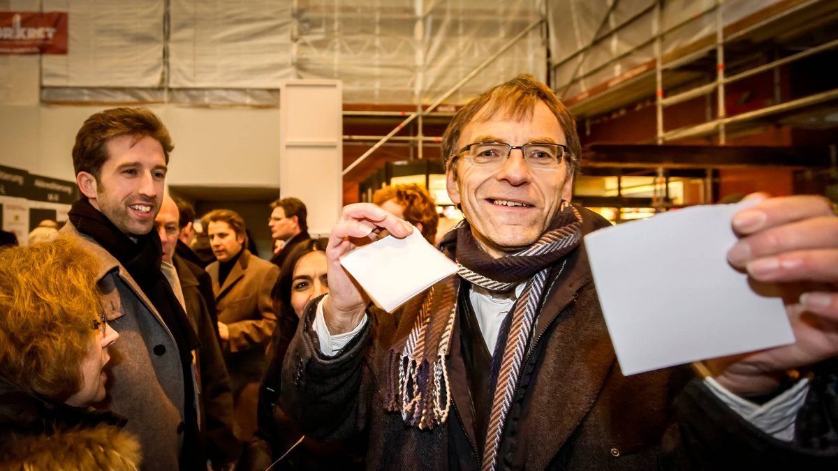 ... und Parteifreund Werner Wölfle, damals noch Grünen-Stadtrat in Stuttgart.