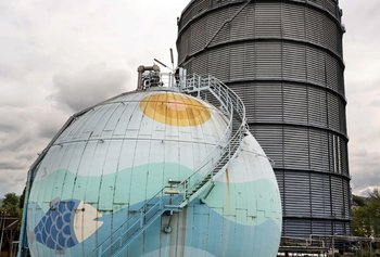 Kohlenstoffsteuer macht auch Erdgas teurer, hier im Stuttgarter Gaswerk der EnBW.