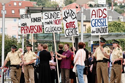 Sünden am Rande des CSD.