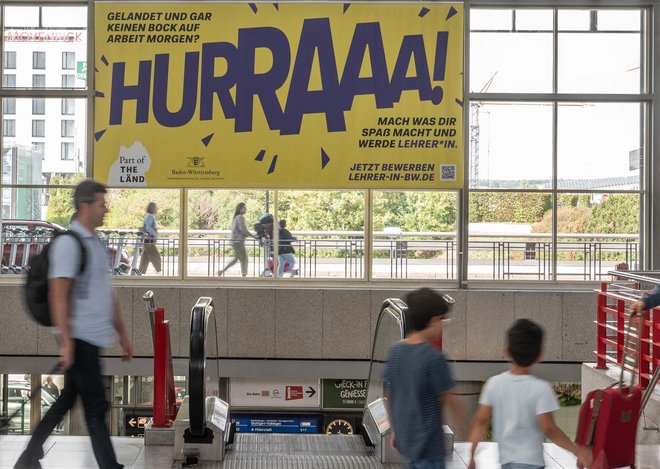 Das Großflächenplakat, das Anstoß erregt hat. Foto: Jens Volle Das Großflächenplakat, das Anstoß erregt hat. Foto: Jens Volle
