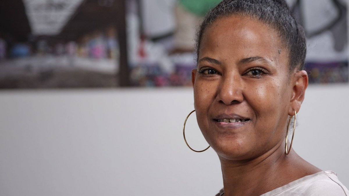 Aktivistin Aster Ghidey will auf das Geschehen in Eritrea aufmerksam machen. Fotos: Joachim E. Röttgers