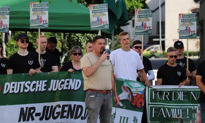 Anti-CSD-Kundgebung am 14. Juni 2025 in Bad Mergentheim. Foto: privat