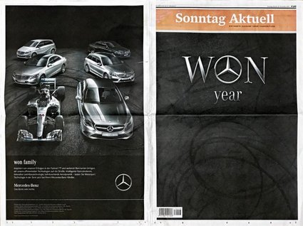Die "Sonntag Aktuell" verkaufte einst ihre Titelseite. Wenig später stellte das Stuttgarter Pressehaus die Zeitung ein. 