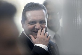 Hatte damals noch gut lachen: Ex-Ministerpräsident Stefan Mappus im Oktober 2010. Foto: Joachim E. Röttgers