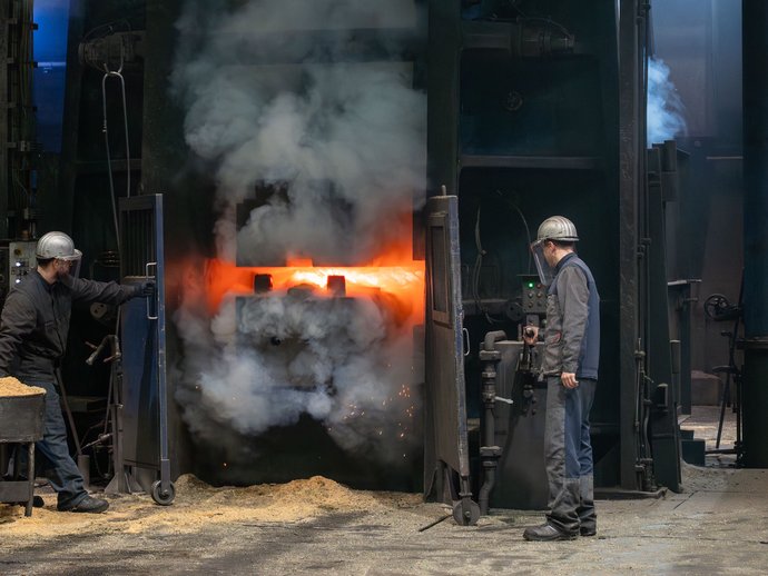 Maschinenfabrik Alfing Kessler in Aalen: Hier entstehen Kurbelwellen. Foto: Jens Volle