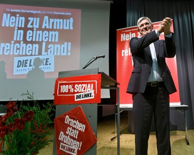 Frieden und soziale Gerechtigkeit sind die zwei zentralen Punkte der Linken.