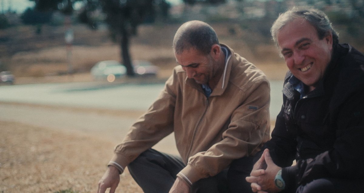 Die Familienväter Bassam Aramin und Rami Elhanan (von links). Filmstills: UCM.ONE Filmverleih