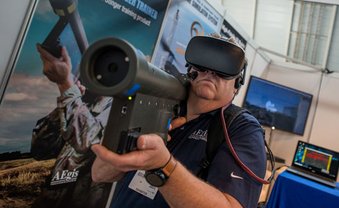 Killer spielen auf der Messe