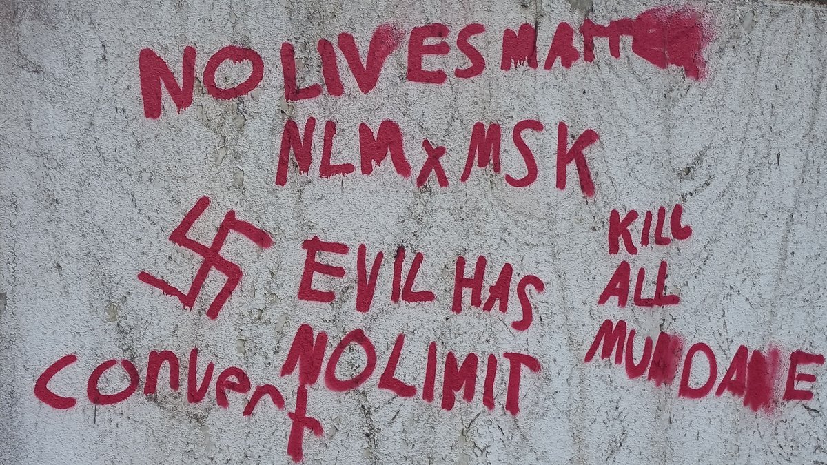 Rechte Schmierereien Anfang 2025 in Bad Herrenalb. Foto: privat