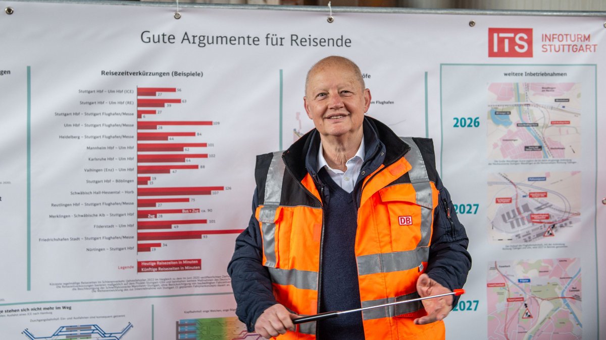 Stuttgart-21-Projektchef Olaf Drescher erläuret, warum trotz Streckensperrungen alles gut wird. Fotos: Jens Volle