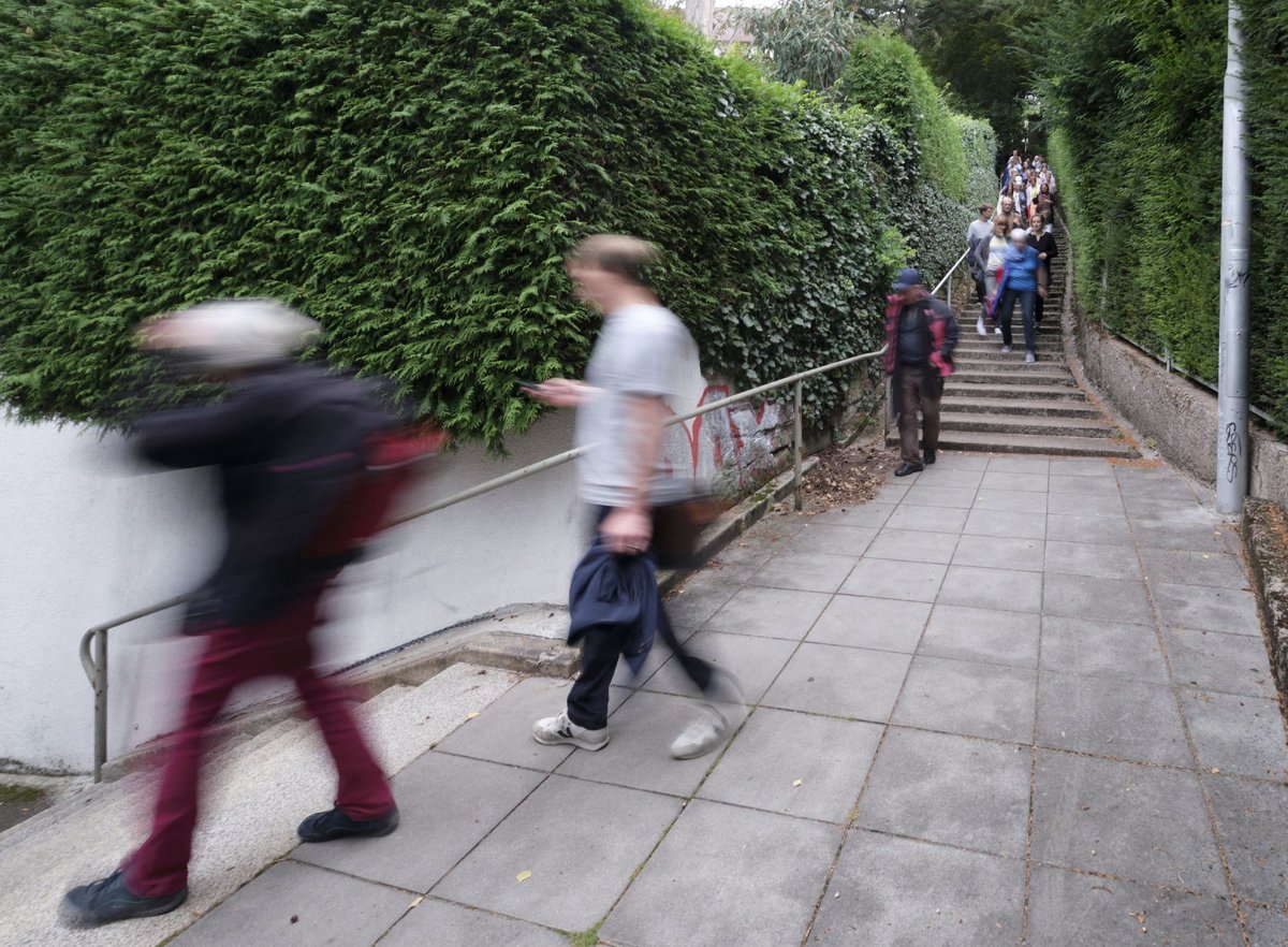 Treppauf und treppab