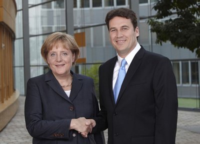 Traute Zweisamkeit 2009: Christian von Stetten und Angela Merkel (beide CDU).