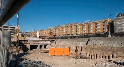 Warten auf Anschluss: Stadtbahnröhren.