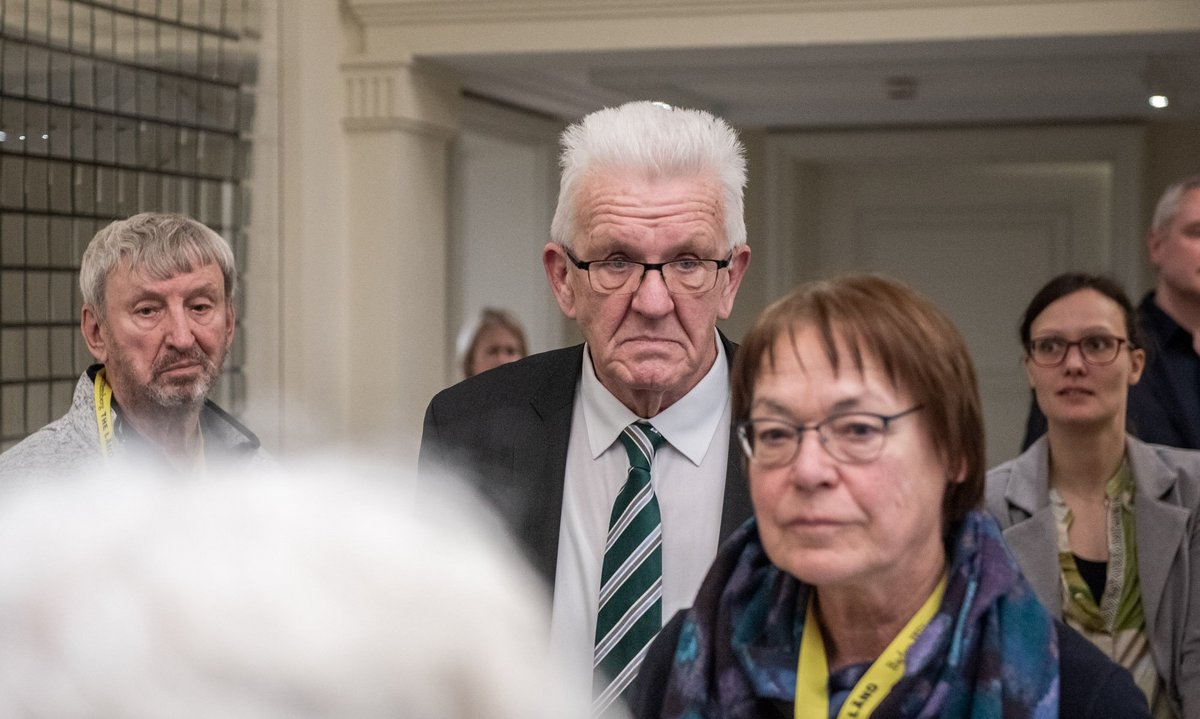 ... und auch Kretschmann sprüht nicht vor Freude.