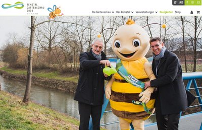 Gartenschau-Maskottchen Remsi (Mitte) ist auch nackt, und niemanden stört's. Screenshot: www.remstal.de Gartenschau-Maskottchen Remsi (Mitte) ist auch nackt, und niemanden stört's. Screenshot: www.remstal.de