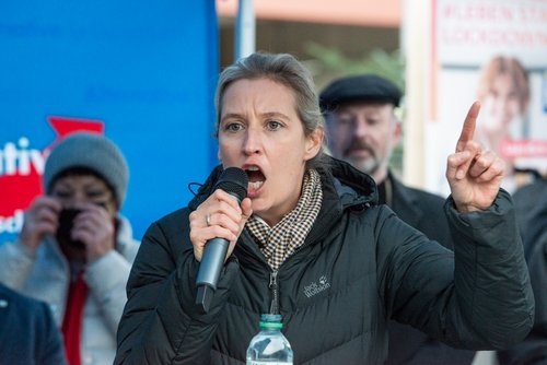 AfD-Fraktionschefin Alice Weidel gibt Anweisungen.