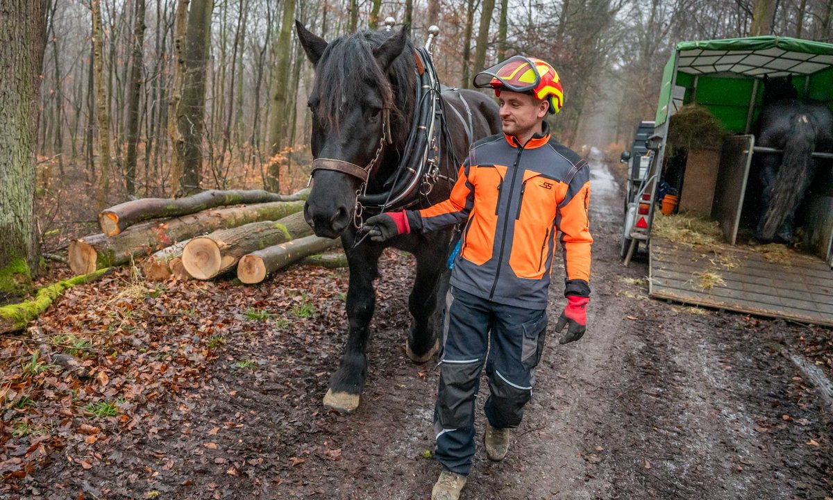 Los geht's – der Kollege im Hänger hat erstmal Pause.