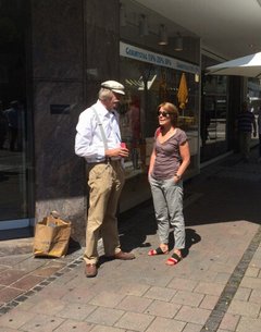 Peter Lenk und Kontextredakteurin Susanne Stiefel.