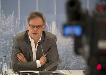 Verantwortlich für Baden-Württembergs Medienzukunft: Regierungssprecher Rudi Hoogvliet.