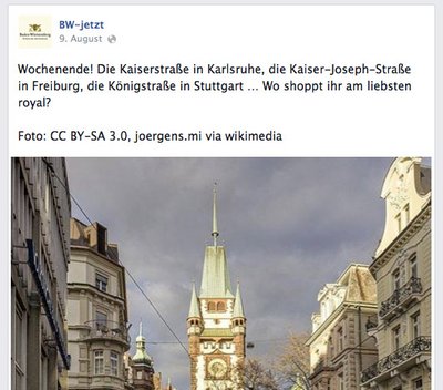 Knapp daneben ist auch vorbei: Die Kaiserstraße in Karlsruhe ist seit Jahren eine Großbaustelle. Screenshot