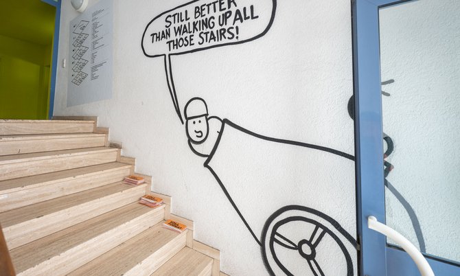 Treppenhauscomic von El Bebbe Grande.