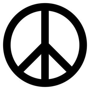 Zynisch, aber wahr: Das Peace-Zeichen wird heute 60. Foto: Wikipedia