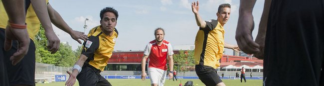 Auf dem Platz geben sie alles