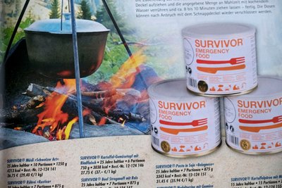 Rührei "Rustica" oder doch "Couscous mit Huhn"? Ab 30 Euro gibt's bei Kopp auch Emergency Food. 