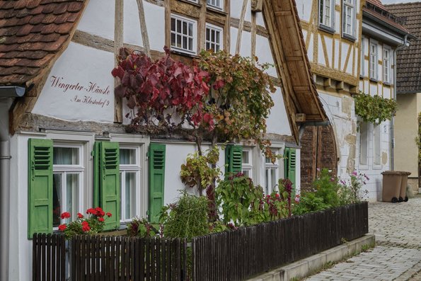 Auch das ist Metzingen: idyllische Wengerter-Häusle am Kelternplatz.