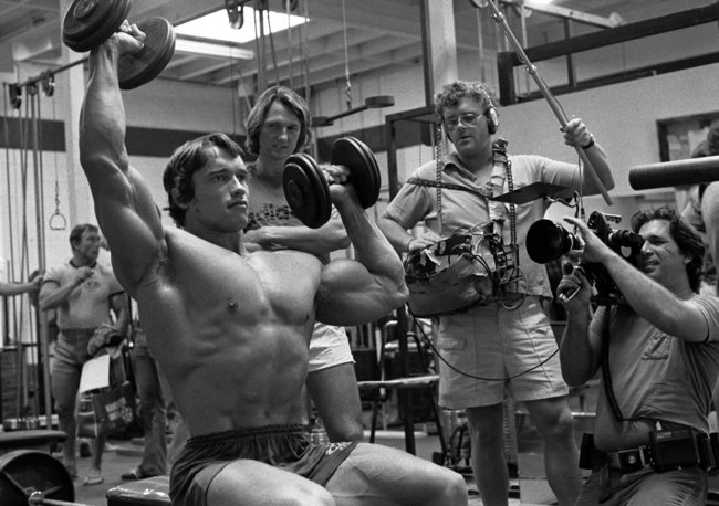 Arnold Schwarzenegger, 1975. Foto: Harry Chase/Los Angeles Times, CC BY 4.0