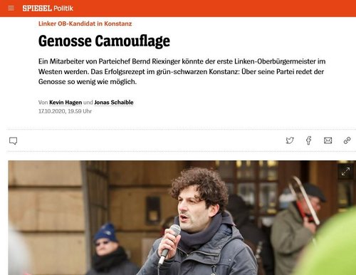 Anderer Genosse, damals ebenfalls im OB-Wahlkampf. Screenshot: www.spiegel.de Anderer Genosse, damals ebenfalls im OB-Wahlkampf. Screenshot: www.spiegel.de