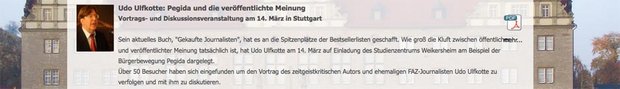 Wo rechts drin ist, darf auch er nicht fehlen: Kopp-Autor Udo Ulfkotte. Screenshot www.studienzentrum-weikersheim.de
