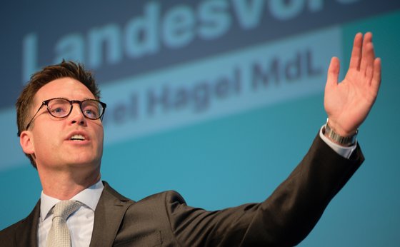 Wenn das schwarz-rot-gelbe Bündnis zustande kommt, wird er wohl der neue Ministerpräsident: Manuel Hagel. Foto: Joachim E. Röttgers