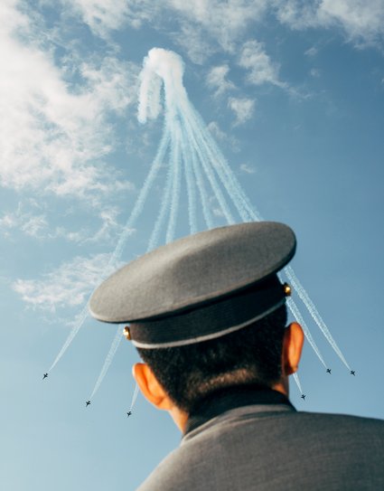 Show mit Golden-Eagle-Jets. ADEX Seoul, Südkorea 2017.