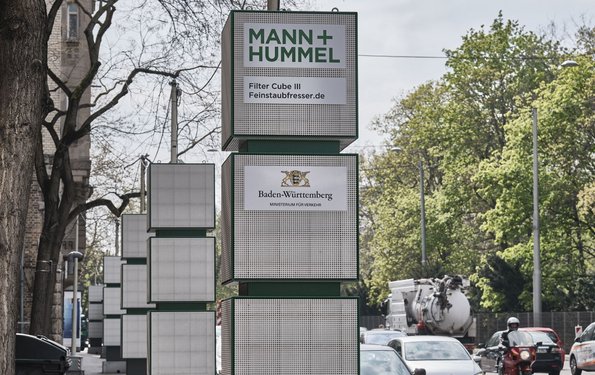 Filteranlage: saugt Feinstaub ein. 