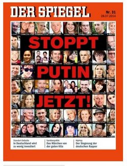 Jeder-Schuss-ein-Russ-Rhetorik, Spiegel-Titel Nummer 31, 2014. 
