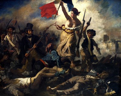 Ohne Hass wär nichts passiert: Julirevolution in Frankreich. Bild: Eugène Delacroix, 1830