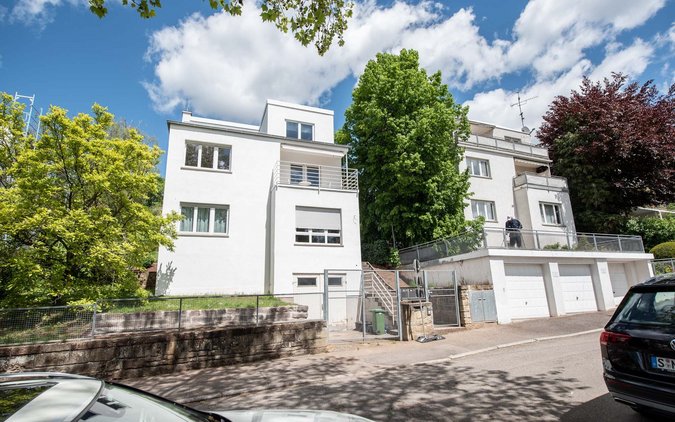 Die Häuser Caesar-Fleischlen-Straße 3 und 5, Teil von "Klein Palästina". Foto: Jens Volle Die Häuser Caesar-Fleischlen-Straße 3 und 5, Teil von "Klein Palästina". Foto: Jens Volle