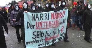 2012 werben Rechtsextreme in Konstanz für einschlägige Webseiten. Foto: Seemoz