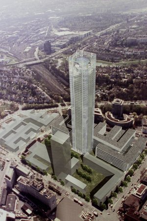 Idee des Stuttgarter Trump-Tower. Foto: Achim Zweygarth