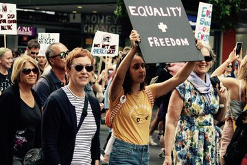 Women's March in Auckland, Neuseeland. Foto: WMNZ