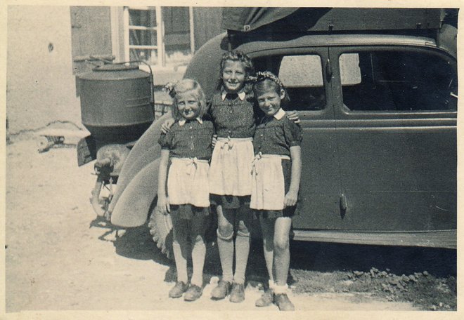 Die Schwestern Ursula, Margot und Inge Röhm (von links) in den 1940er-Jahren. Foto: privat