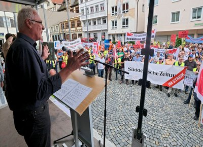 Auch die "Süddeutsche" streikt mit.