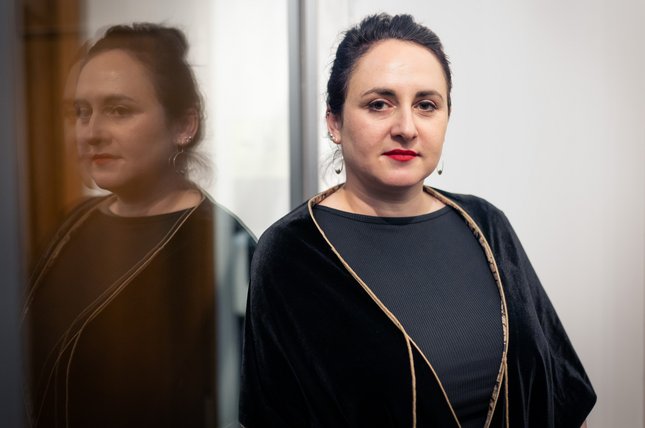 Die Festivalkuratorin und georgische Autorin Nino Haratischwili.